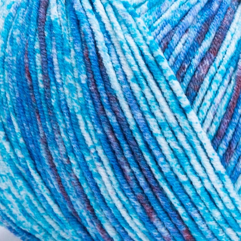 YarnArt خيط يارن آرت جينز سبلش خيط رياضي متنوع الألوان 55% قطن 45% أكريليك كرة واحدة 50 جرام 174 ياردة خيط قطن ناعم للأميغورومي - Image 2