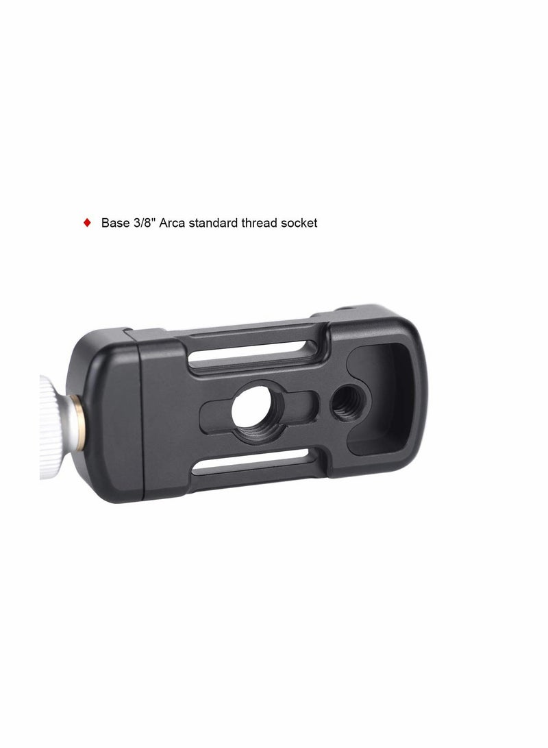 DDC - 26LT QR - Plate + Clamp Combo Compatible with Arca/ RRS QR Plate (26mm) Screw-knob Clamp Aluminum Material - Image 5