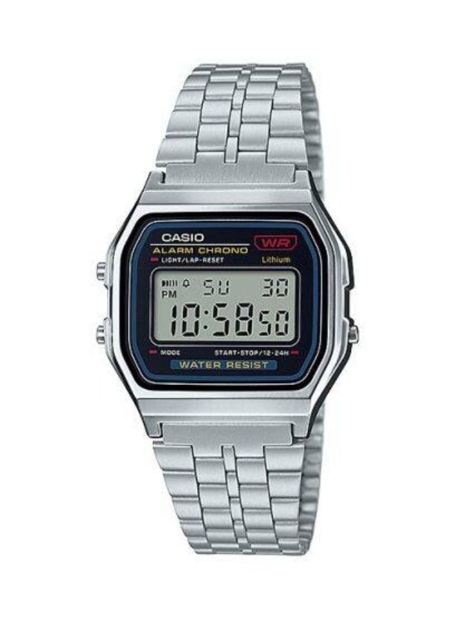 CASIO Unisex Stainless Steel Digital Watch A159WA-N1DF - 37.9 mm