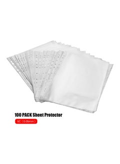 NIBEMINENT 100-Piece PVC Sheet Protector Clear  - Image 4