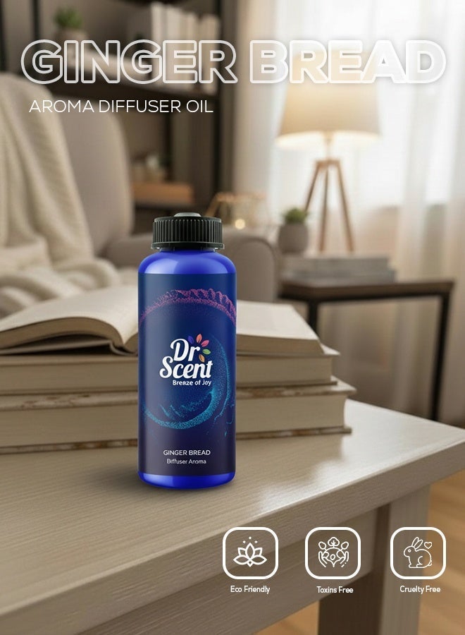 Dr Scent Breeze of Joy Premium Diffuser Aroma GINGERBREAD – Fresh citrus, aromatic herbs, smooth woods Fragrance | Made in the UK (170ml) Perfect for Offices, Spa , Homes, Shops, Hotel Rooms & Small Lobbies - Image 4