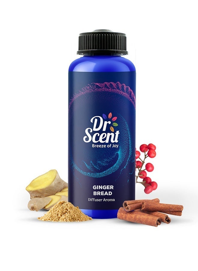 Dr Scent Breeze of Joy Premium Diffuser Aroma GINGERBREAD – Fresh citrus, aromatic herbs, smooth woods Fragrance | Made in the UK (170ml) Perfect for Offices, Spa , Homes, Shops, Hotel Rooms & Small Lobbies - Image 1