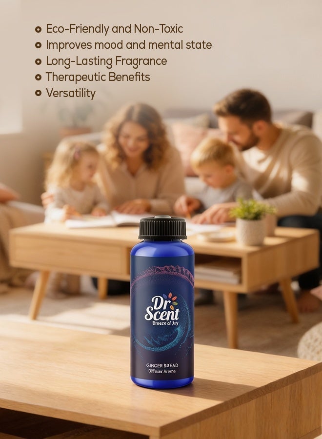 Dr Scent Breeze of Joy Premium Diffuser Aroma GINGERBREAD – Fresh citrus, aromatic herbs, smooth woods Fragrance | Made in the UK (170ml) Perfect for Offices, Spa , Homes, Shops, Hotel Rooms & Small Lobbies - Image 5