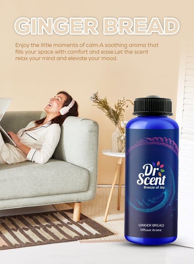 Dr Scent Breeze of Joy Premium Diffuser Aroma GINGERBREAD – Fresh citrus, aromatic herbs, smooth woods Fragrance | Made in the UK (170ml) Perfect for Offices, Spa , Homes, Shops, Hotel Rooms & Small Lobbies - Image 3