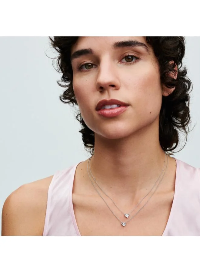 Pandora  Forever & Always Splittable Heart Collier Necklaces for Women | Best Price UAE