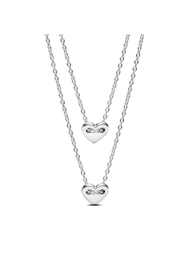 باندورا Forever & Always Splittable Heart Collier Necklaces