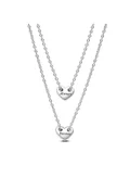 PANDORA Forever & Always Splittable Heart Collier Necklaces