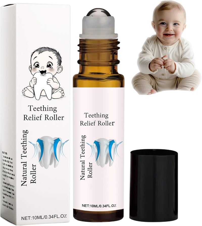 YOOJ ® Teething Relief Roller, Baby Teething Oil Roller, Topical Calming Relief, Reduce Teething Discomfort, Reduce The Discomfort of Gum Swelling, Pure Natural Safe Formula - Image 1