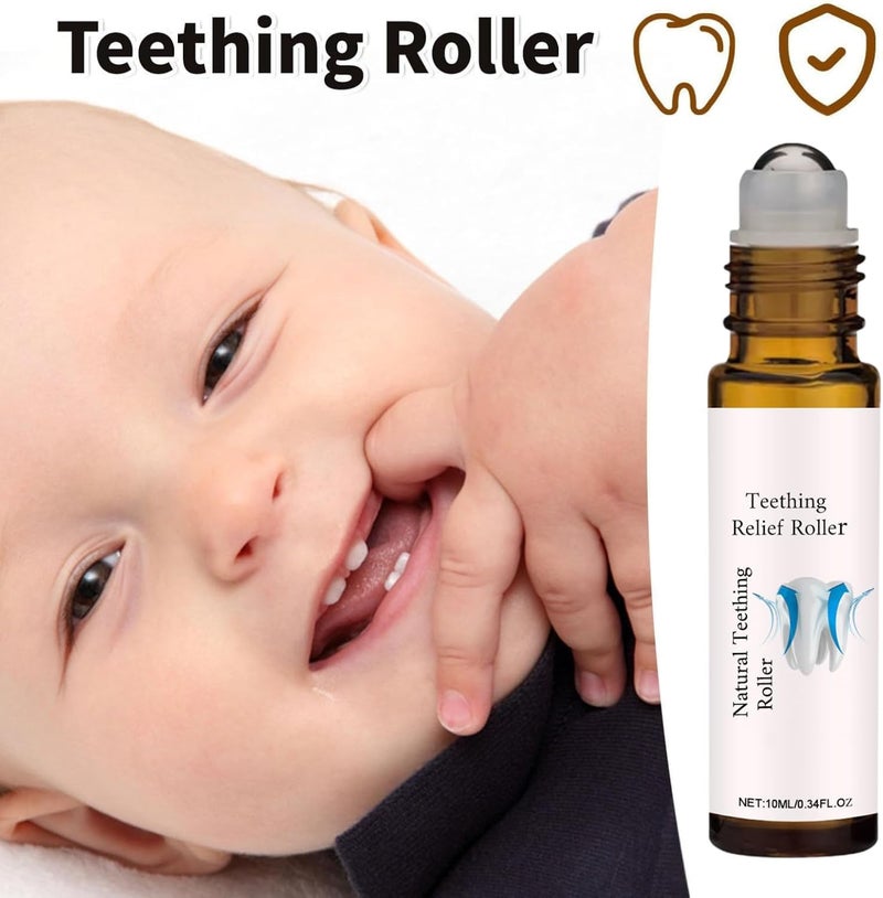 YOOJ ® Teething Relief Roller, Baby Teething Oil Roller, Topical Calming Relief, Reduce Teething Discomfort, Reduce The Discomfort of Gum Swelling, Pure Natural Safe Formula - Image 4