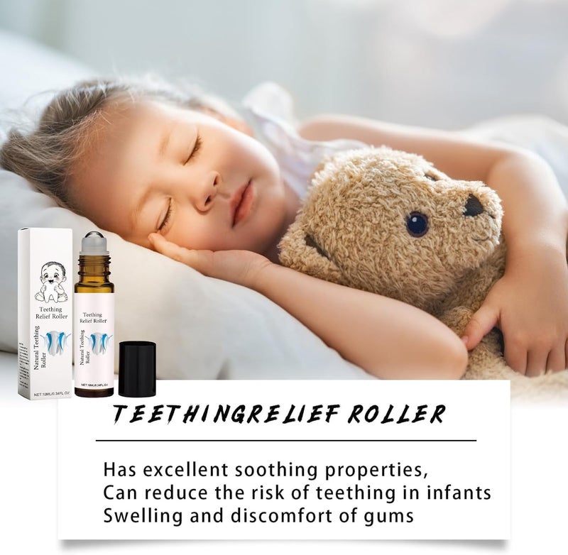 YOOJ ® Teething Relief Roller, Baby Teething Oil Roller, Topical Calming Relief, Reduce Teething Discomfort, Reduce The Discomfort of Gum Swelling, Pure Natural Safe Formula - Image 5