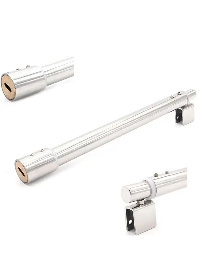 Adjustable Stainless Steel Shower Screen Rail 300mm To 500mm For 8mm 12mm Glass - Image 1