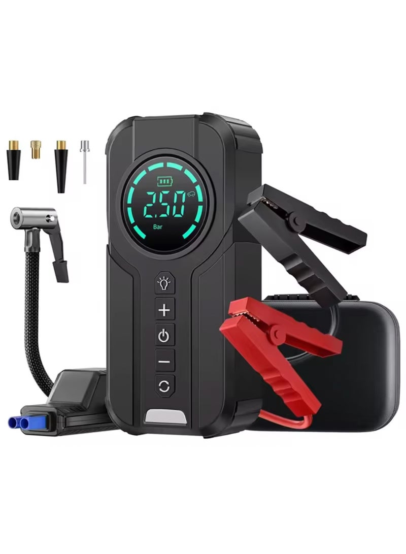 4 In 1 Car Jump Starter Power Bank Air Compressor Inflator Pump 1000A Portable Power Station 8400mAh Car Battery Charger Booster - Image 1