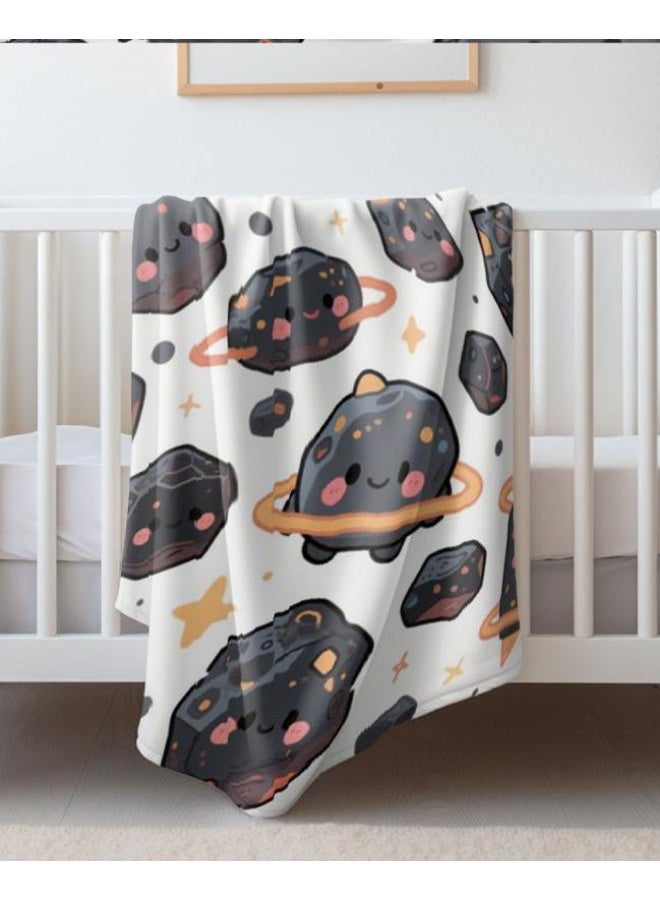 عام بطانية رقيقة من الفانيلا الكرتونية للأطفال والرضع (دافئة ومريحة، ومناسبة للنوم والألعاب) 70 سم * 100 سم - Image 4