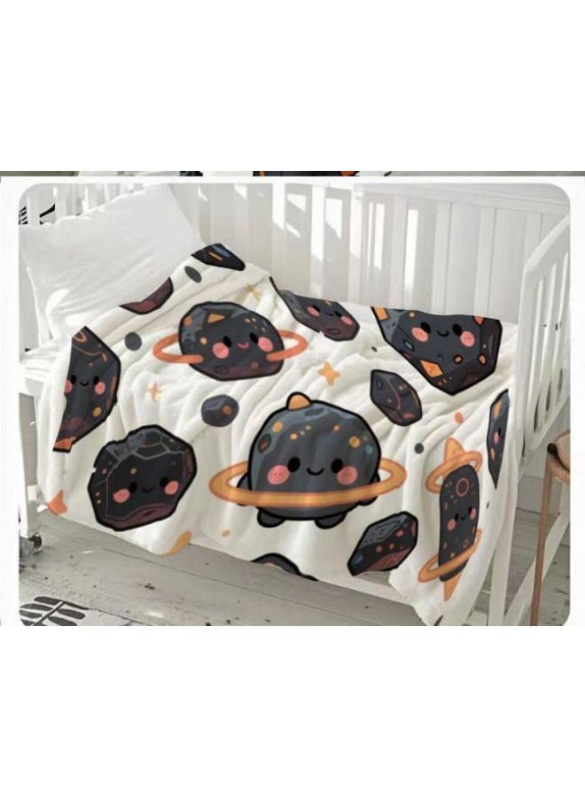 عام بطانية رقيقة من الفانيلا الكرتونية للأطفال والرضع (دافئة ومريحة، ومناسبة للنوم والألعاب) 70 سم * 100 سم - Image 2