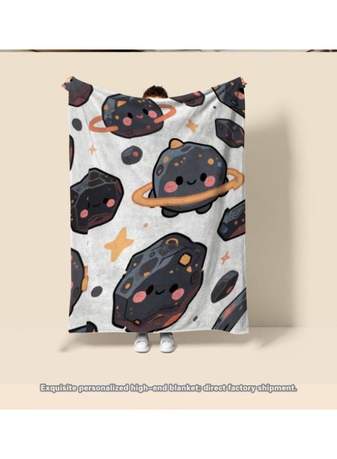 عام بطانية رقيقة من الفانيلا الكرتونية للأطفال والرضع (دافئة ومريحة، ومناسبة للنوم والألعاب) 70 سم * 100 سم - Image 1