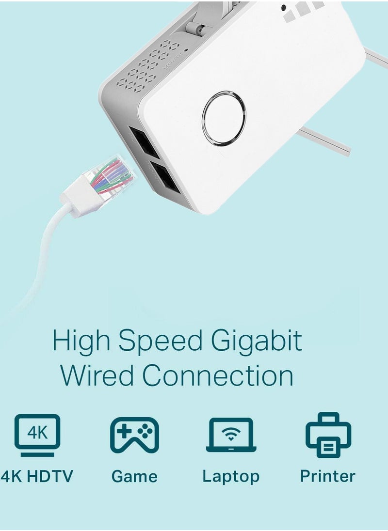 Generic WiFi Extender, Up to 2600Mbps, Dual Band WiFi Range Extender, Gigabit port, Internet Booster, Repeater, Access Point  - Image 3