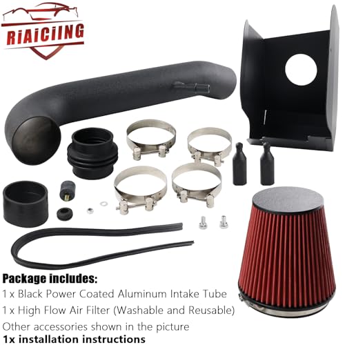 RiAiCiING Cold Air Intake Kit with Heat Shield Compatible with 2018 2019 2020 2021 2022 2023 Jeep Wrangler JL/Gladiator 3.6L V6 - Image 4