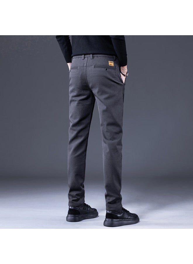 Playboy Men's Casual Pants Spring And Autumn Business Commuter Straight-leg Stretch Pants Trendy Versatile Slim Fit Trousers - Image 2