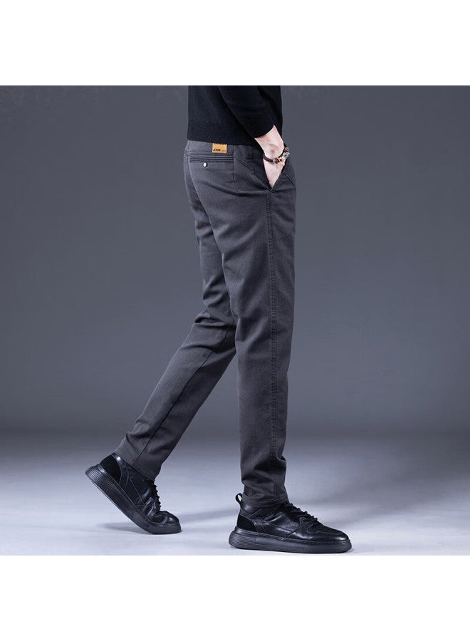 Playboy Men's Casual Pants Spring And Autumn Business Commuter Straight-leg Stretch Pants Trendy Versatile Slim Fit Trousers - Image 1
