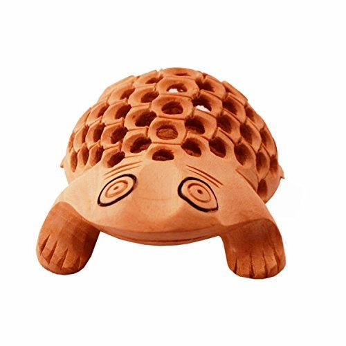 Purpledip Wooden Frog with Beautiful Fine Carving; Miniature Idol Gift Vaastu Feng Shui Good Luck Charm (11255) - Image 2