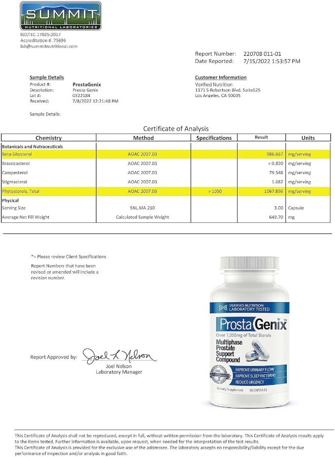 ProstaGenix ProstaGenix Multiphase Supplement-Featured on Larry King Investigative TV Show - Over 1 Million Sold - End Nighttime Bathroom Trips, Urgency, Frequent Urination. 90 Capsules - Image 5