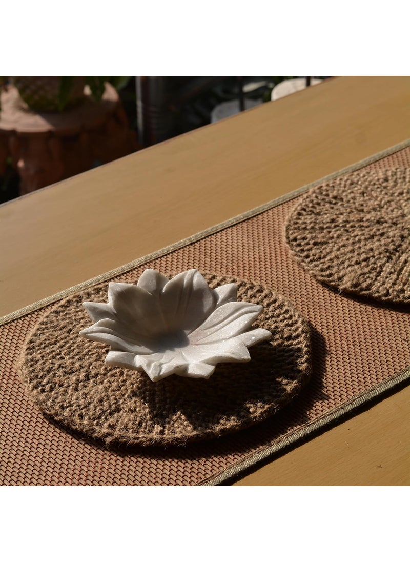 Handmade Circular Dining Table Linen/Place Mat - (Small, Set of 2)