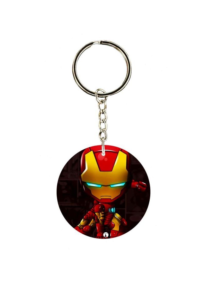 Cartoon Themed Single Sided Keychain