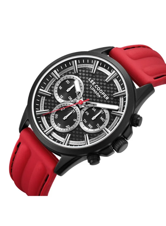 Lee Cooper Men's Silicone Multi Function Watch LC08048.658 - 44 mm