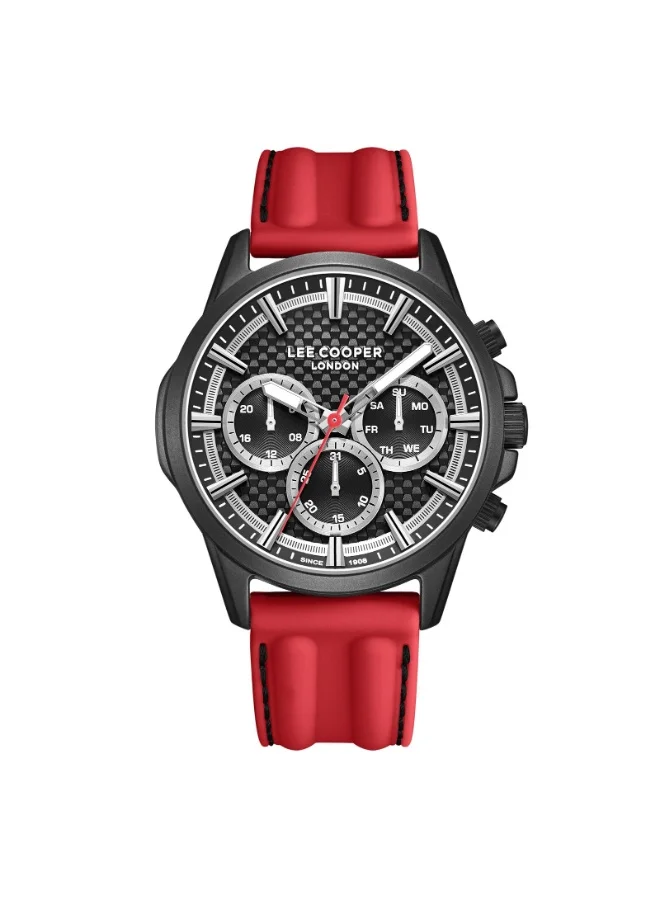 Lee Cooper Men's Silicone Multi Function Watch LC08048.658 - 44 mm