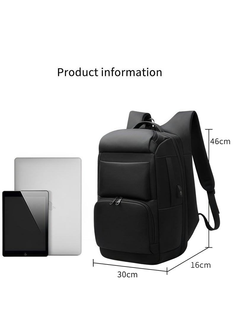 Skycare Skycare Large-Capacity Men's Laptop Backpack for Business Travel, with USB Charging Port -Waterproof and Multi-Functional  - Image 4
