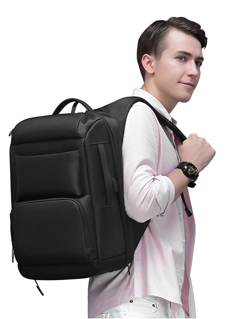 Skycare Skycare Large-Capacity Men's Laptop Backpack for Business Travel, with USB Charging Port -Waterproof and Multi-Functional  - Image 5