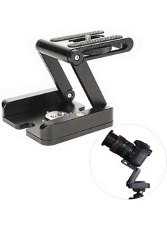 Generic Aluminum Alloy Z Flex Tilt Head Folding Quick Release Plate Stand Holder with Spirit Level Slide Rail for DSLR Canon Nikon Sony  - Image 1