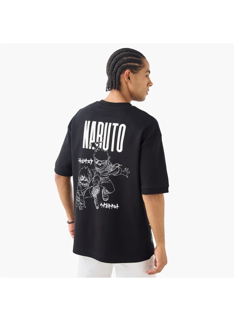 SP Characters Naruto Print T-shirt with Crew Neck