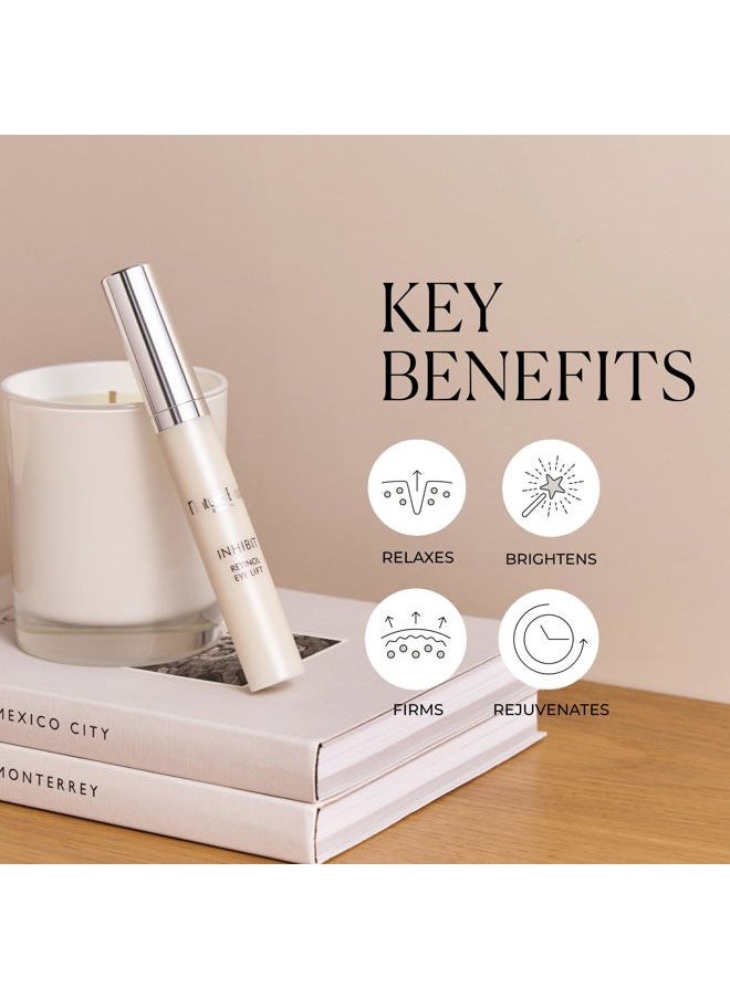 natura Bisse Inhibit Retinol Eye Lift | Line Minimizing Eye Contour Fluid | Lifts, Firms, Brightens & Rejuvenates, 0.5 Oz  - Image 3