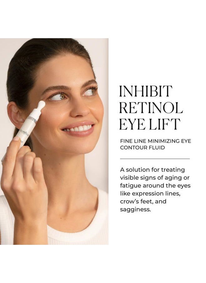 natura Bisse Inhibit Retinol Eye Lift | Line Minimizing Eye Contour Fluid | Lifts, Firms, Brightens & Rejuvenates, 0.5 Oz  - Image 2