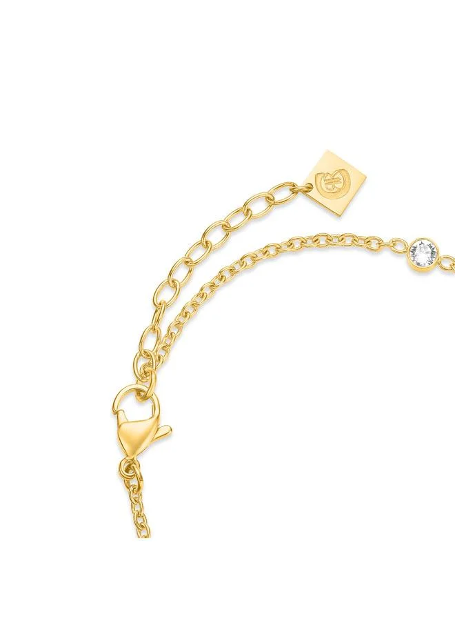 CERRUTI 1881 Arabesque.3 Gold Plated MOP Small Necklace, Earrings and Bracelet Set Womens