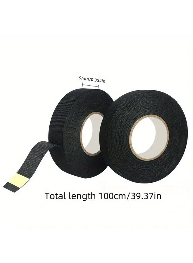 Heat Resistant Electrical Tape 2 Rolls 0 354 in x 393 37 in No Residual Glue Insulation - Image 1