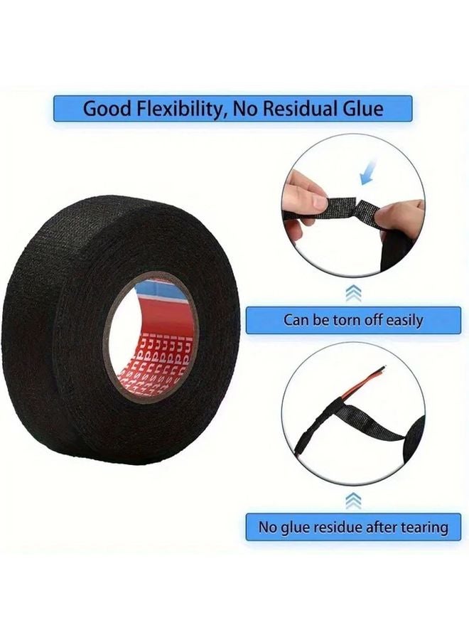Heat Resistant Electrical Tape 2 Rolls 0 354 in x 393 37 in No Residual Glue Insulation - Image 2