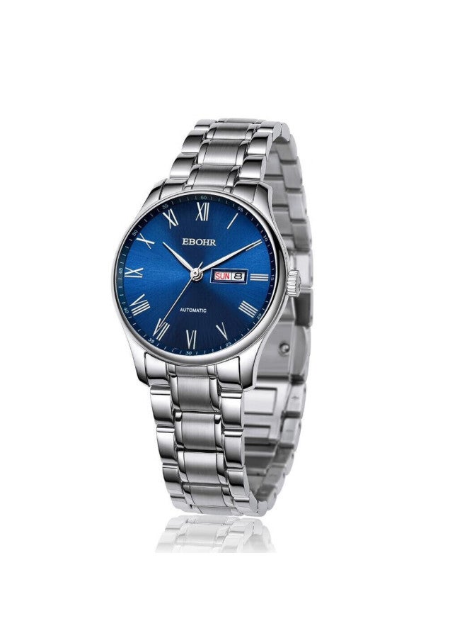 Ebohr Men's Automatic Mechanical Watch With Date, Stainless Steel Band, National Brand, Couple's Gift For Birthday, Qixi Festival, Valentine's Day - Image 1