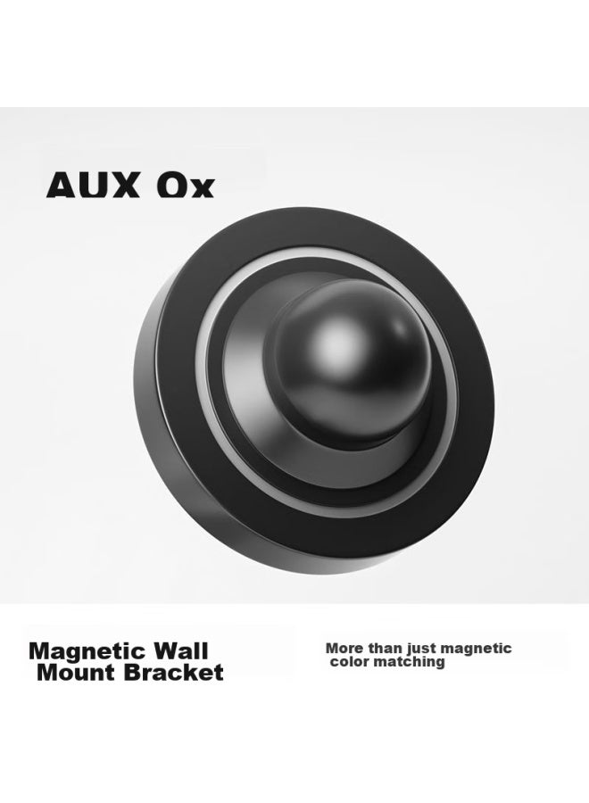 Aux Hair Dryer Magnetic Wall Mount Bracket, Black - Image 1