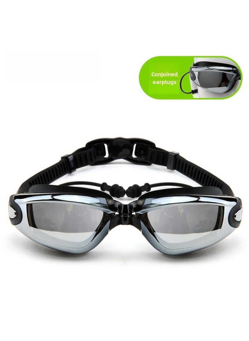 Arabest Anti-fog UV Protection Swimming Goggles with Earplugs 770-Black
