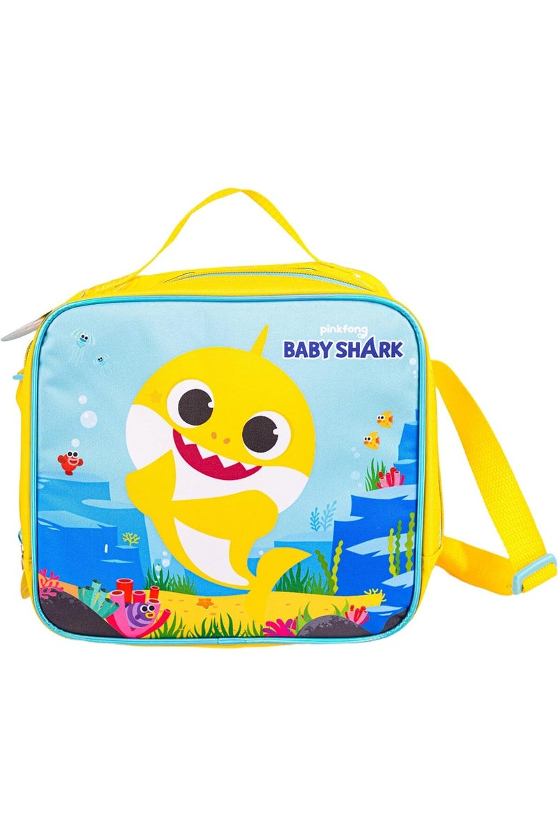 Rainbow max Babyshark Kids Insulated Lunch bag, Perfect for school kids Age 3+ - Yellow color - Image 2