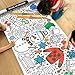 Tiny Expressions Winter Coloring Poster  Rolled No Creases 30 x 72 Giant Coloring Table Cloth to Color On - Image 2