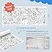 Tiny Expressions Winter Coloring Poster  Rolled No Creases 30 x 72 Giant Coloring Table Cloth to Color On - Image 4