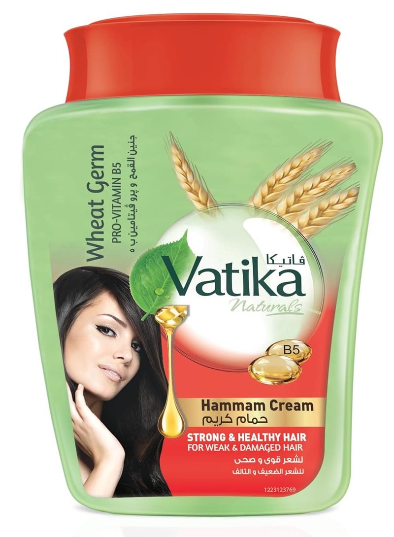 حمام طبيعي كريم جنين القمح وبروفيتامين ب5 450 جم