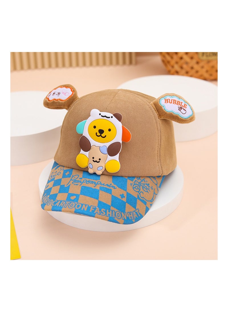 KUYING Spring and Autumn New Anime Cartoon Baseball Hat Children's Sunshade Leisure Duck Tongue Hat 