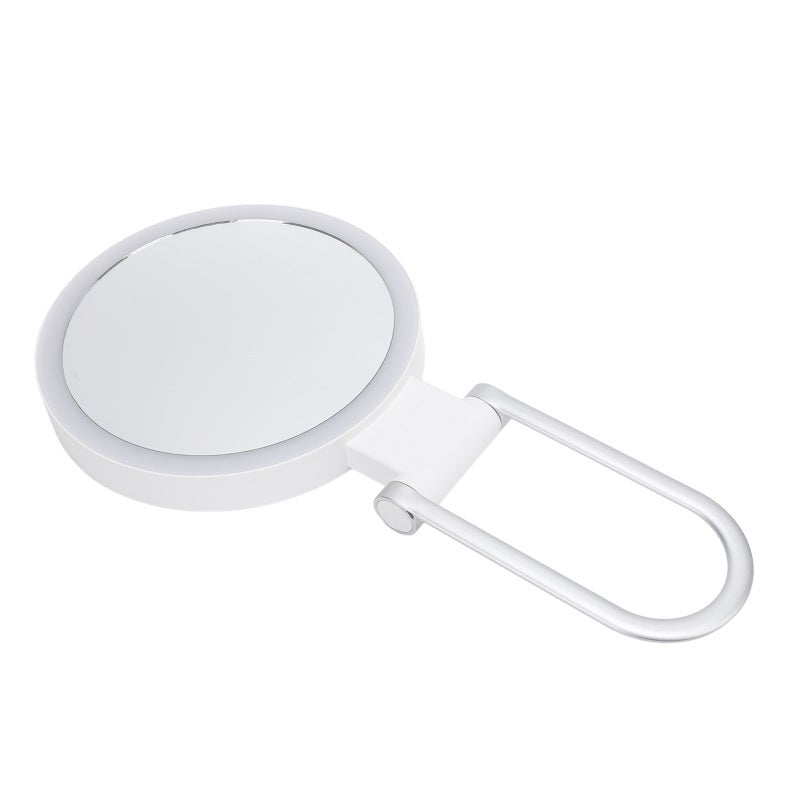 Travel Makeup Mirror with Light White Stand Adjustable Angle Magnifying Mirror Double Sided Magnification Vanity Mirror for Home Travel 20X - Image 5