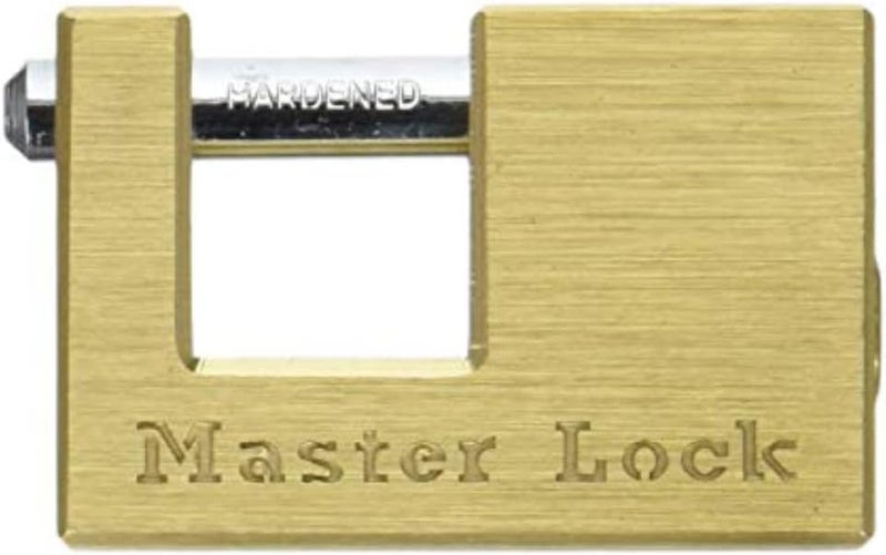 Master Lock 605DAT Solid Brass Coupler Latch Lock with Lumintrail Keychain Light - Image 2