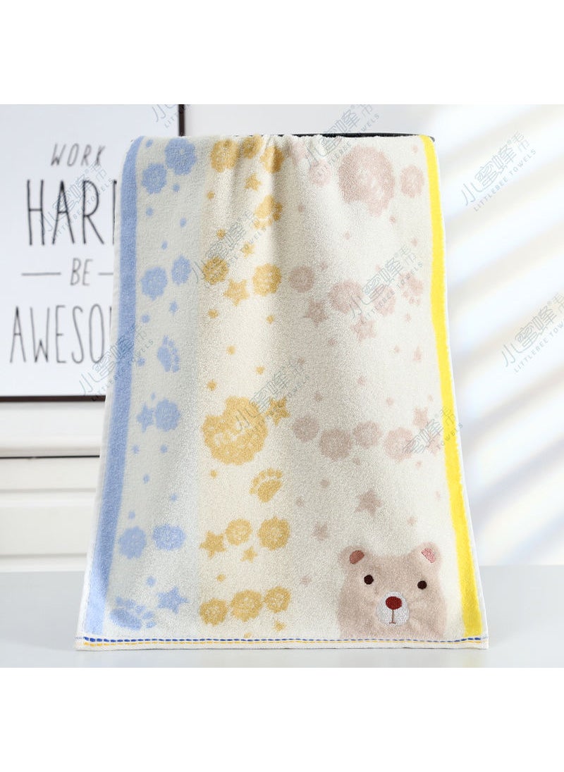 Generic Kids Cotton Towels Soft Cartoon Gift Set Little Bear 