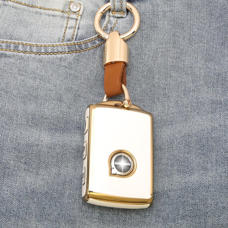 Wnilian Keyshell Keychain for Key Fob Cover Case - Fits Polestar Models - White - Image 5